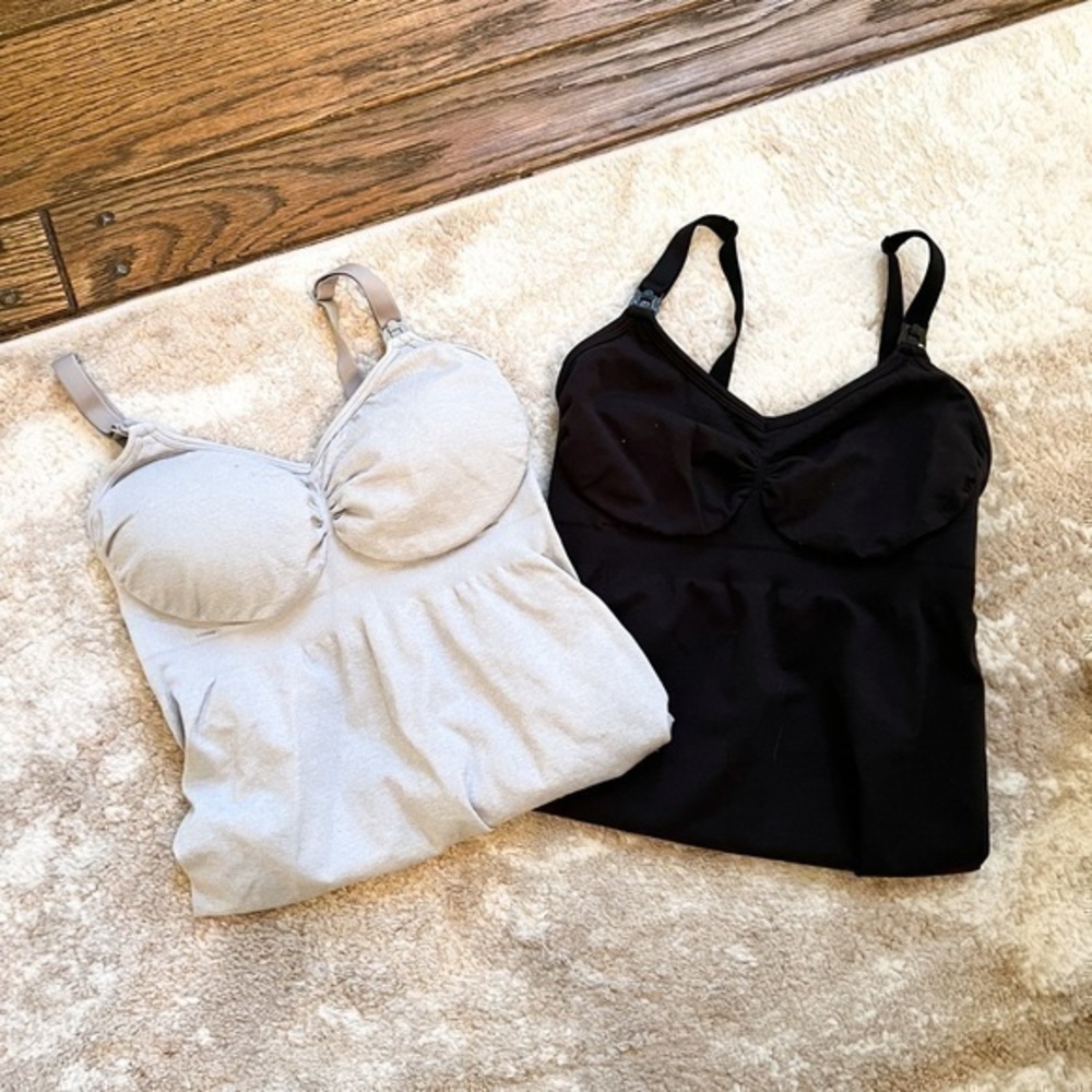 Set of Nursing Tank Tops - S
